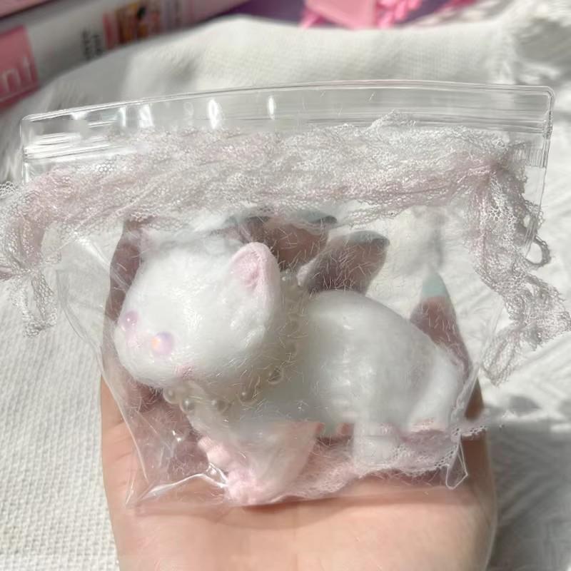 Мультяшный Кавайный Мягкий Плюшевый Животный Кролик Кошка Медленно Отскакивающая Игрушка-Сквиш для Пальцев Девочка Сквиши Подарок на День Рождения Персидская Кошка Детский Питомец