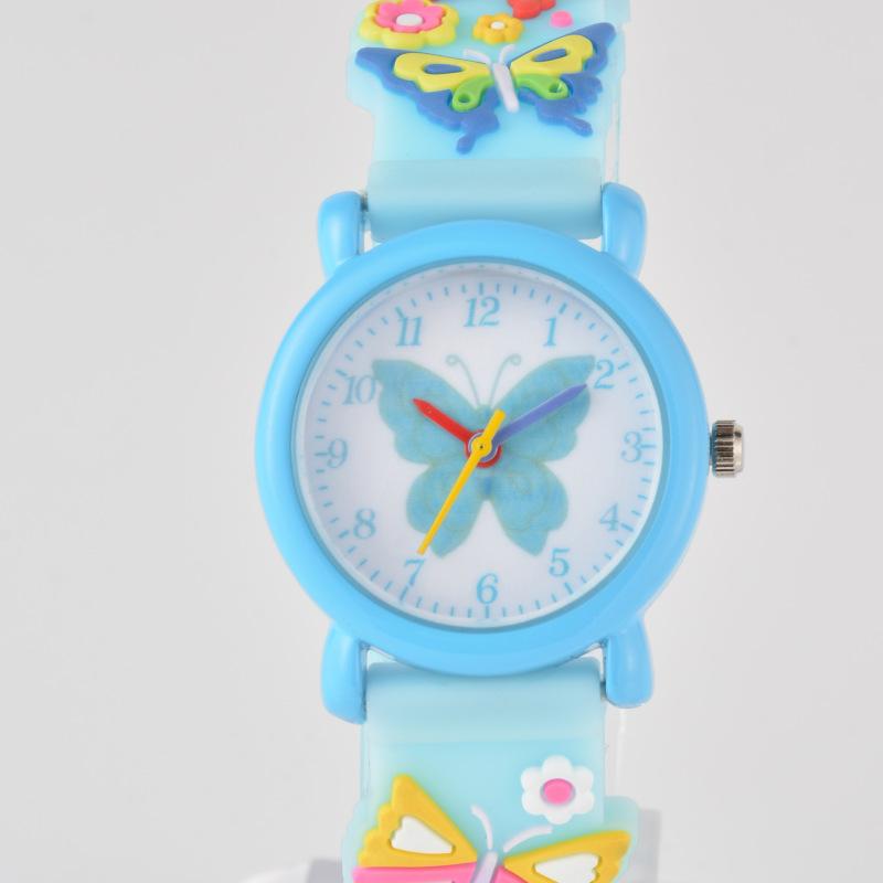 UTHAI CQ188 Fashion kids watch cartoon series butterfly 3D cartoon strap quartz watch anime clock gift Watch for children