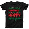 Have A Merry Christmas And Happy New Year Present Gift Tee Black T Shirt 120