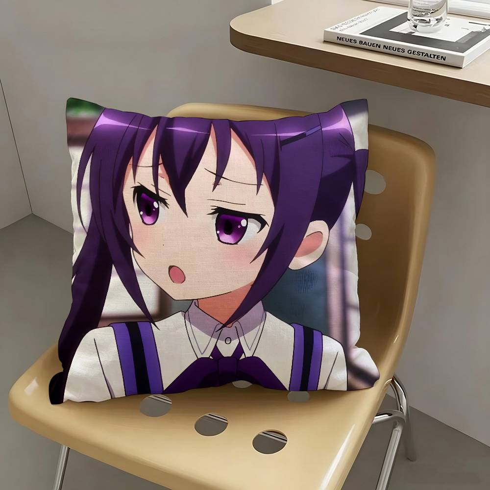 1pc Rize Tedeza Anime Characters Pillow Case Fashion Square Pillowcase Bedroom Sofa Room Ins Decoration Leisure