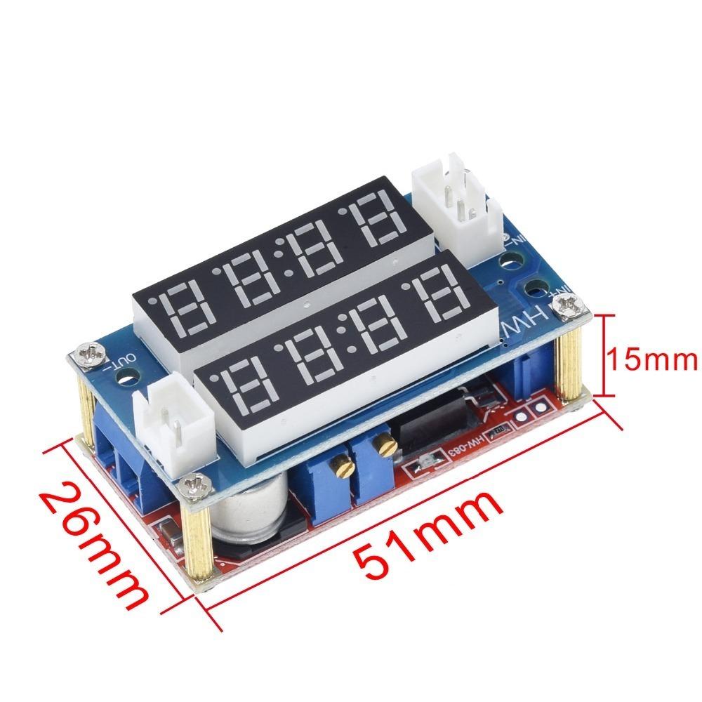 TZT DC 5-30V To 0.8V-29V XL4015 5A Adjustable Power CC/CV Step-down Charge Module LED Driver Constant Current Constant Voltage