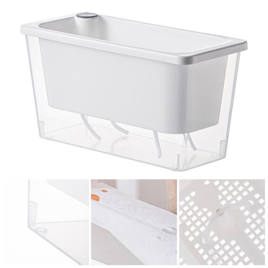 Самополивающийся горшок для растений Пластиковый цветочный горшок с резервуаром Легко наполняемый горшок для растений с фитильными шнурами для суккулентов, зеленого лука, балконного подоконника, садоводства