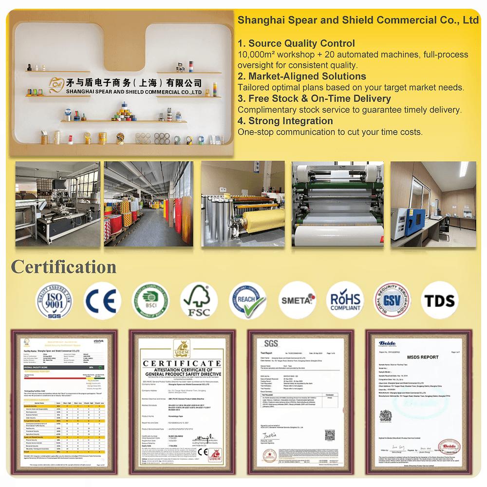 Custom Heavy Duty BOPP Single Sided Acrylic Adhesive Tapes Pressure Sensitive Waterproof Fragile Carton Sealing Boxes
