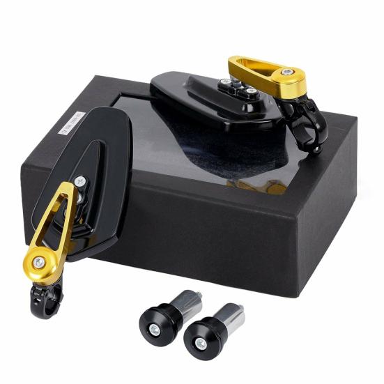 2 шт./компл., 22 мм, ручка для мотоцикла, скутера, конец стержня, замена зеркала заднего вида