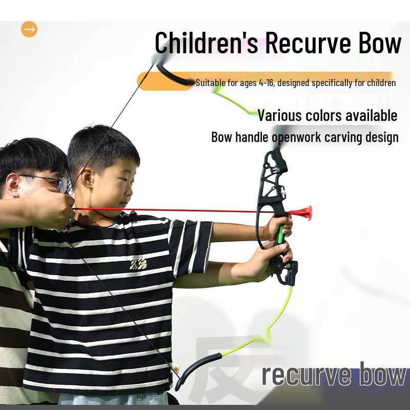 Kids' Recurve Bow and Arrow Set for Outdoor Archery and Sports