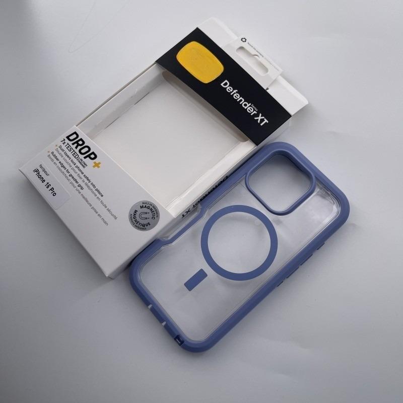 Прозрачный противоударный чехол Defender Series XT для MagSafe для iPhone 17 Pro Max Air 15 14 Plus Оригинальная прозрачная накладка Ott box