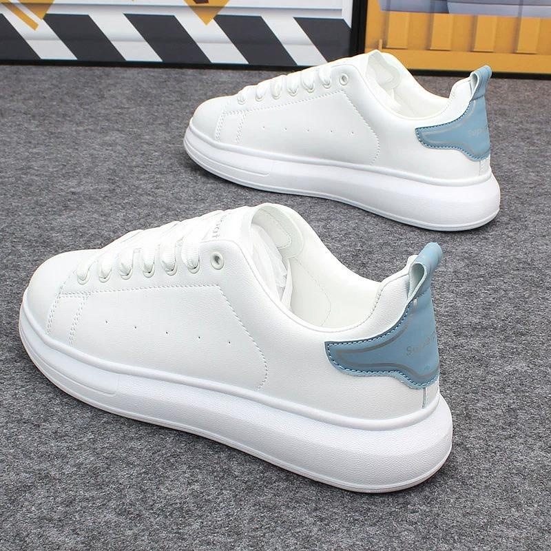 2024 новые белые туфли пара обуви толстая подошва легкая спортивная повседневная обувь роскошные теннисные туфли прогулочная обувь