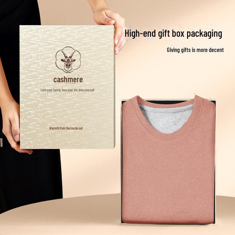 Женский термобелье Meiyabi из кашемира и шелка - осень/зима, плюс бархат, утолщенный для тепла