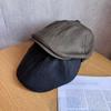 Color Fashion Solid Retro Leather Cap Women Autumn Spring Sunlight Protection