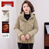Mouou 2025 Mid-Aged Women's Short Padded Winter Coat