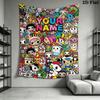 Name Custom tokidoki Wall Tapestry Aesthetic Wall Hanging Printed Fabric Blanket Decorative Tapestries for Bedroom Living Room Home Decor