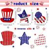 4Th Of July Patriotic Table Sign Patriotic Table Decor Rustic Memorial Strip Sign Desktop US Flag Pattern Centerpieces For