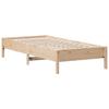 Solid Wood Bed without Mattress 75 x 190 cm Pine Wood