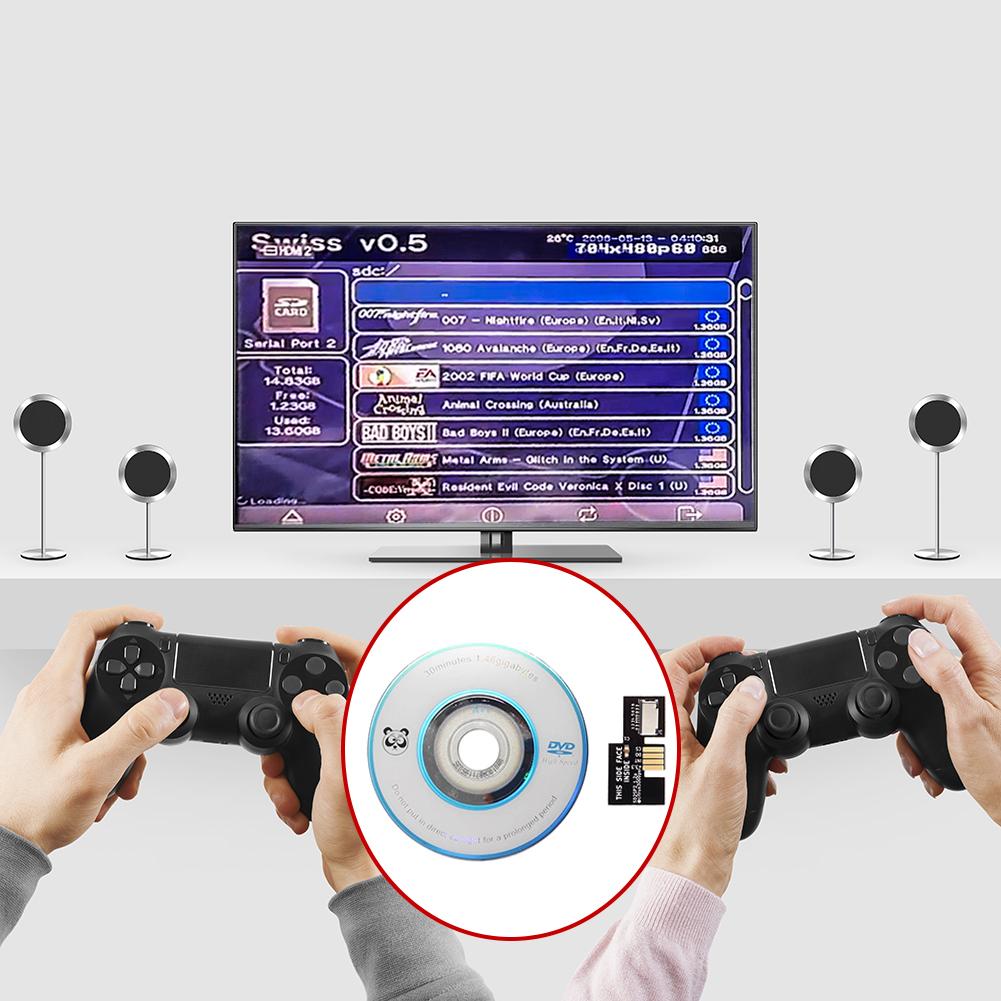 Для Gamecube NGC SD2SP2 PRO Адаптер Загрузчик SDL Картридер для карт Micro SD TF Замена + Диск с загрузчиком Swiss Mini DVD Игровые аксессуары