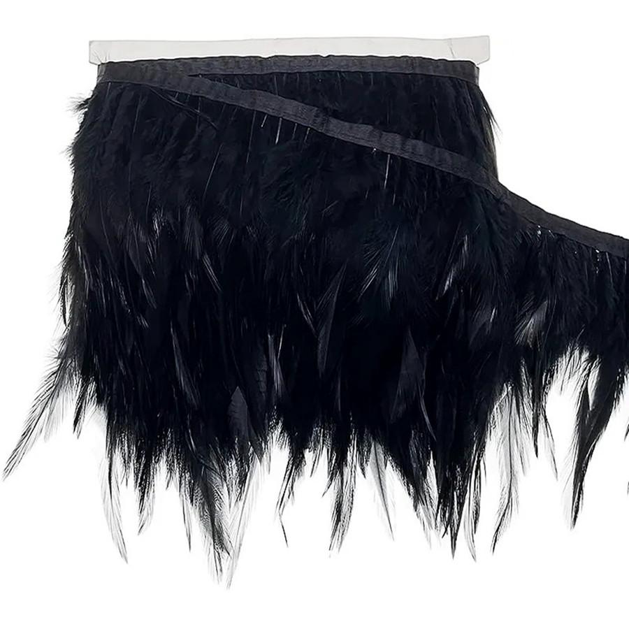 10 метров натуральная тесьма из перьев для шитья одежды, ручной работы, перья для вечеринки, свадьбы, перья для рукоделия, DIY украшение 10-15 см