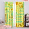 2pcs,2D Plane Printing Curtains Digital Printed Allisons Elegance Versatile Polyester Fabric (without Rod) Versatile All Use for