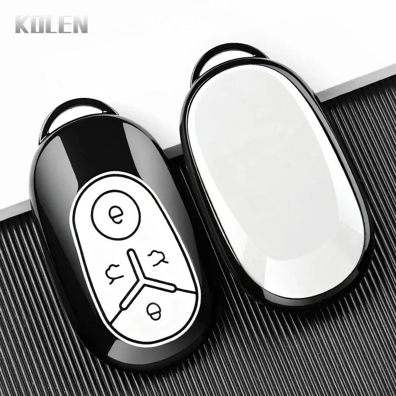 TPU Car Key Case Cover Fob For Geely EX2 GEOME EX2 MMEX2 Max 2025 2026 Exploration Youth Version 4 Button Protected Holder Shell