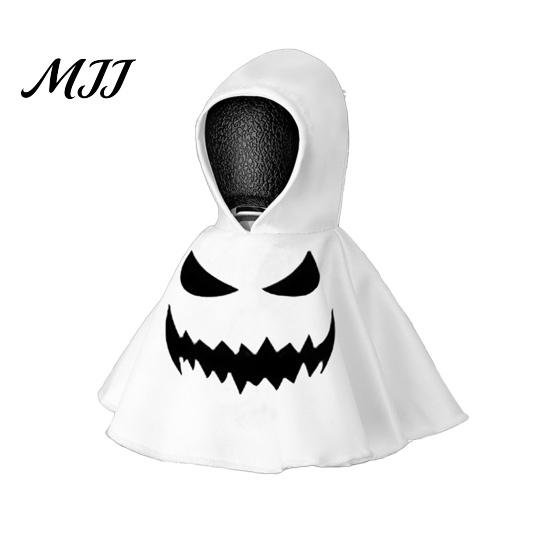 Lawn Goose Outfit 1/6Pcs Halloween Ghost Hoodie Outfits Car Gear Shift Cover Decoration Porch Garden Statue Clothing Auto Hooded Sweatshirt