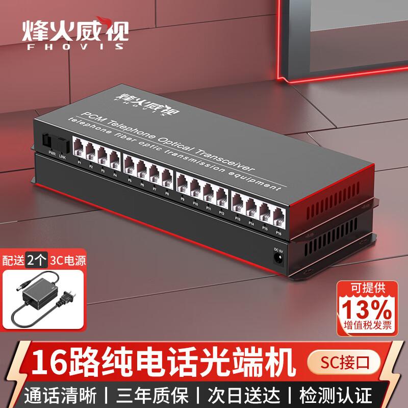 Fenghuo Weishi 16-Channel Desktop PCM Voice Fiber Optic Multiplexer