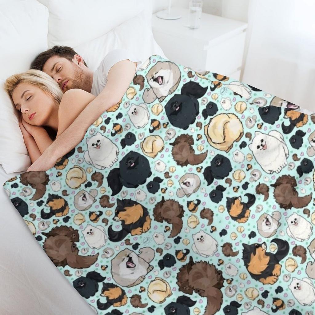 Померанские шпицы Плед Кровать Модные Фланели среда Гигантские Диванные Пледы