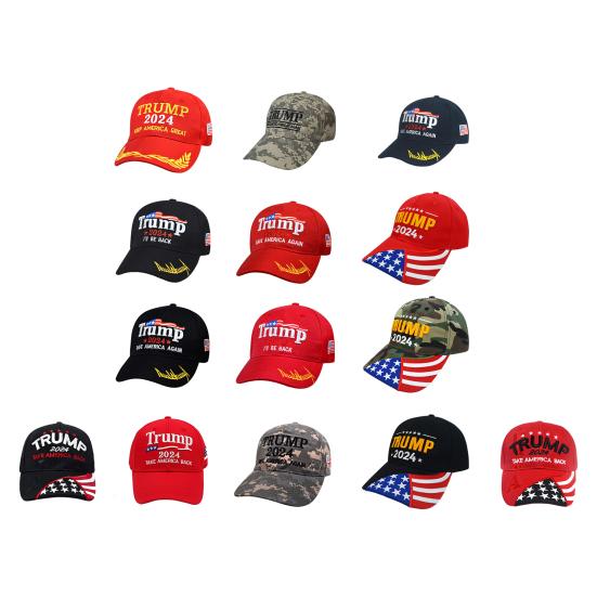 Бейсбольная кепка унисекс Trump 2024 с вышивкой букв и длинными полями, солнцезащитный крем, анти-УФ-регулируемая шляпа с хвостиком, уличная фуражка