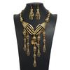 Fashion Bone Hand Women Necklace And Earring Set With Skeleton Design Fringe
