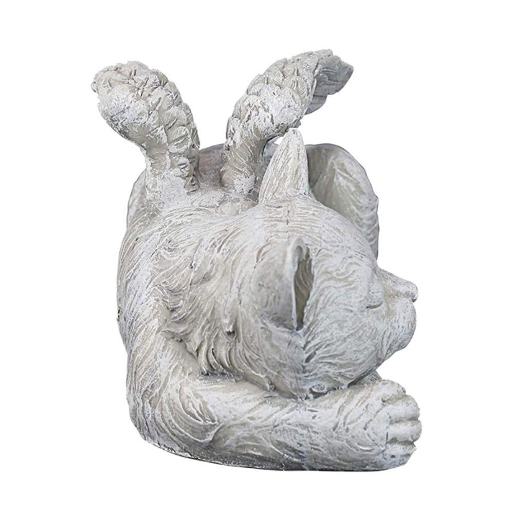 Gift Garden Design Pet Tombstone Sculpture Angel Dog Statue Cat Figurine Memorial Stone Ornaments