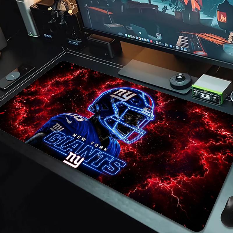 New York Giants Mouse Pad Large Gaming Table Cushion Nonslip Laptop Tablet Big Mousepad Xxl Mat Mini Pc Playmat With Lock Edge