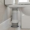 Reinforced Plastic Core with Elastic Rubber Sections Toilet Drain Pipe Connector for Stable Positioning and Leak Prevention