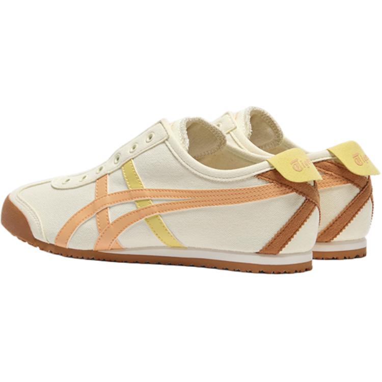 ONITSUKA TIGER MEXICO 66 SLIP ON Устойчивые к истиранию Низкие Повседневные Кроссовки Унисекс Бежевые Кроссовки 1183A360-751
