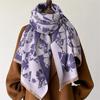 Роскошный бренд кашемировый женский цветочный шарф зимний теплый платок и накидка бандана пашмина женский платок толстое одеяло пончо