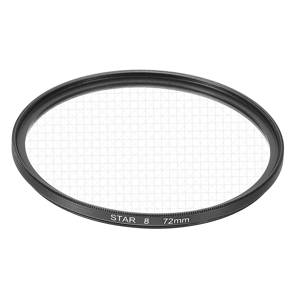 Uxcell 72mm Star Lens Filter Starburst Lens Filter 8 Points Star Camera Lens Filter for Night View Glass Crafts