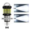 Светодиодная фара для мотоцикла H4 Hi/Lo Лампы BA20D 3030 60SMD Суперяркий Мото Свет Мотоциклетный Аксессуар Фара 6000K 12V