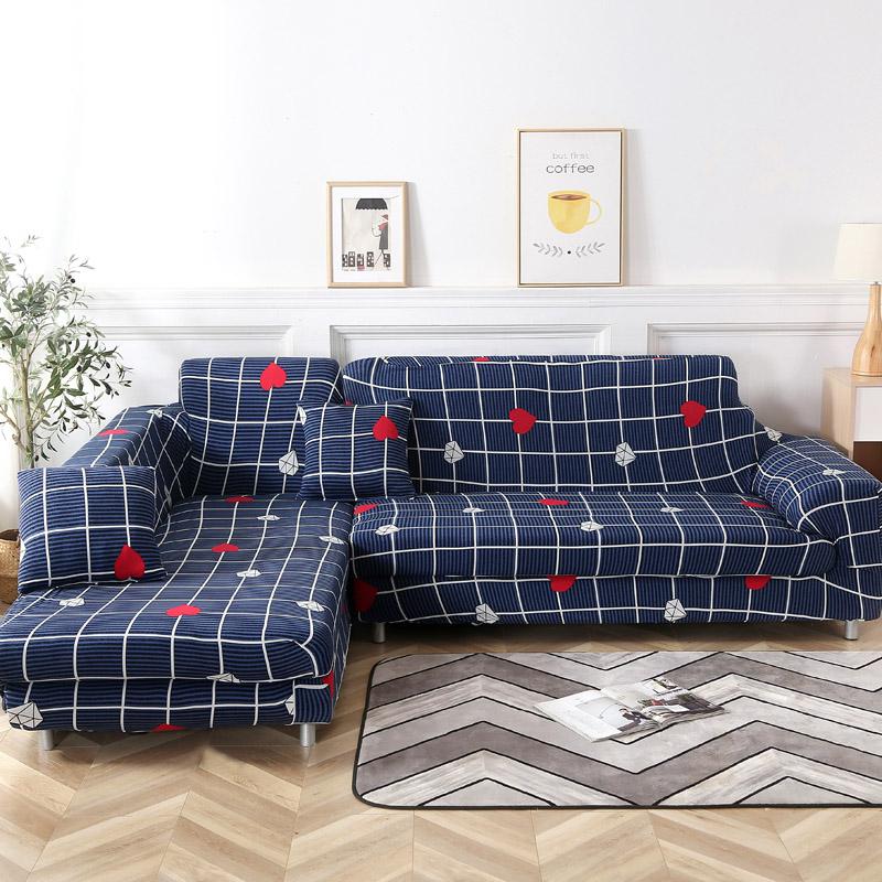Чехол для дивана с принтом, эластичный чехол для дивана для гостиной, угловой диван с домашними животными, L-образный шезлонг, чехол для дивана, диваны 1/2/3/4 места
