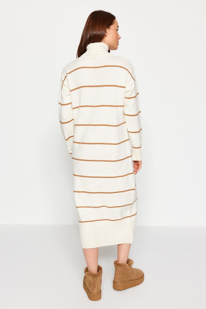 Женское стильное платье в каменную полоску, широкое трикотажное платье макси