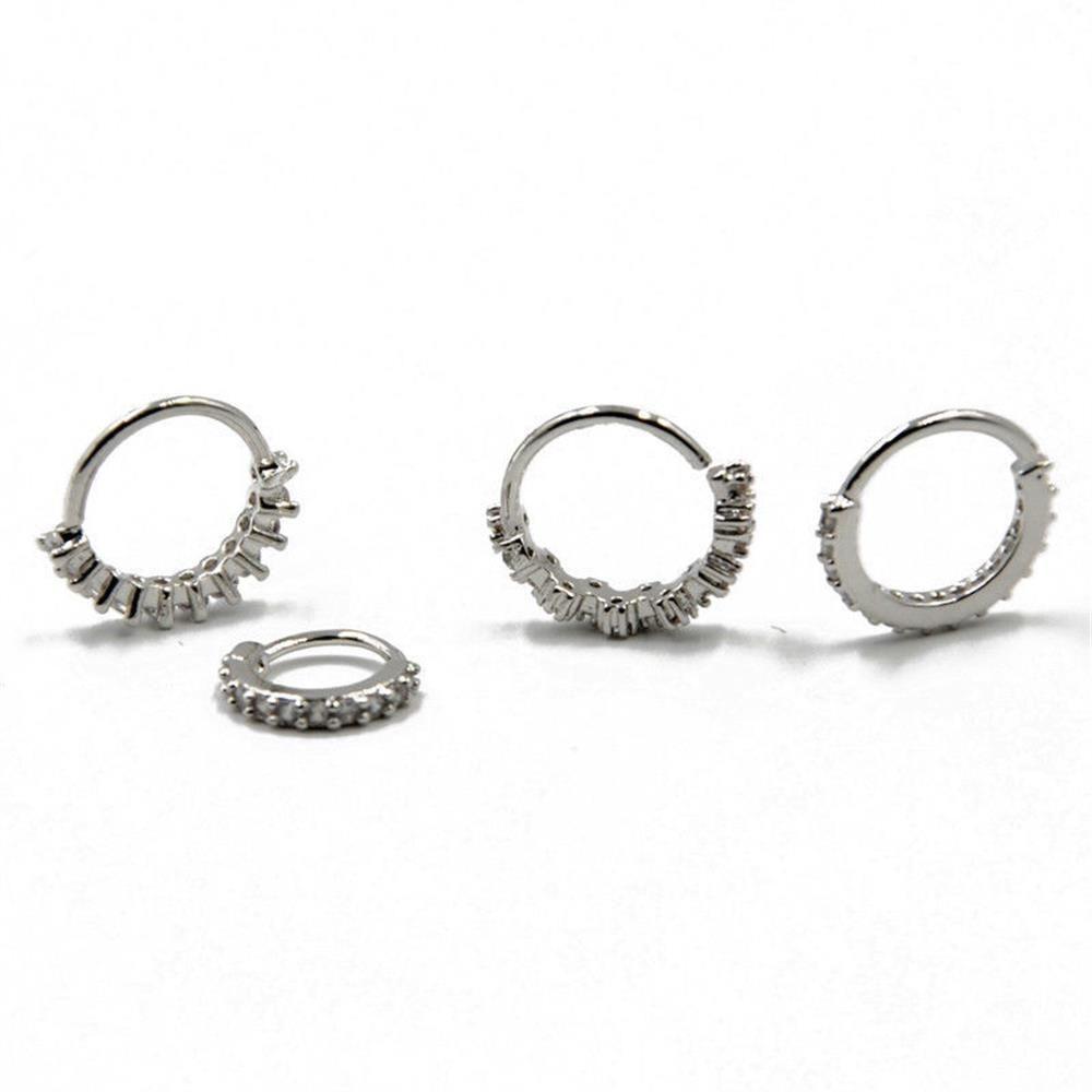 Small Body Piercing Jewelry Labrets Lip Ear Studs Rhinestone Cartilage Helix Tragus Earrings