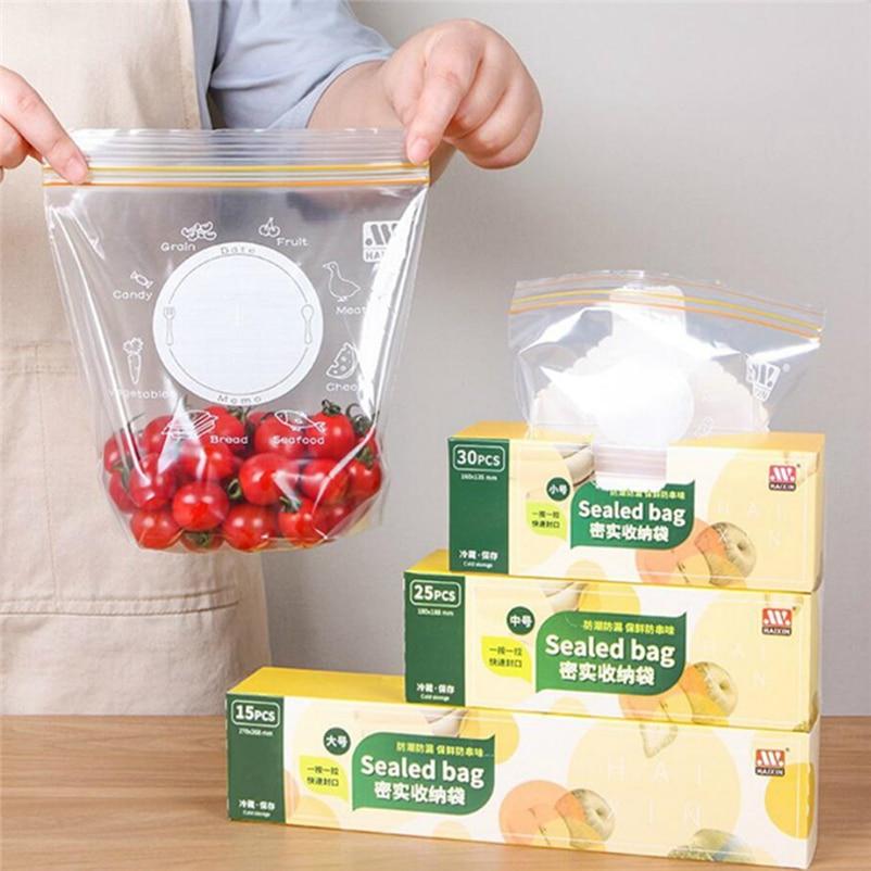 Fruit Food Storage Bag Disposable Thick Container Vegetable Organizer Bags Sealing Package