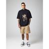 Oversized T Shirt White Bear Face Print Casual Streetwear Unisex Top for Daily Wear and Outings