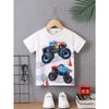 Children's Clothing Boys Tshirt Short Sleeve Girl T-Shirt 3D Cartoon Truck Print Kids Summer Clothes Children's Boy's Clothing