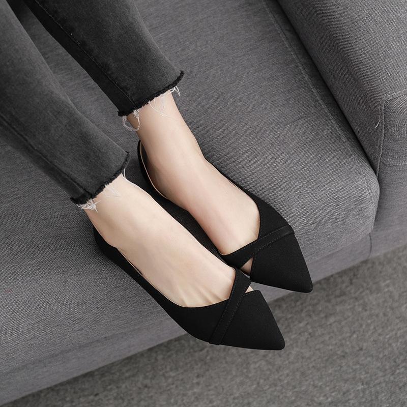 Fashion Casual Flat Shoes Woman Summer Breathable Comfortable Soft-soled Shoes Pointed Toe Shallow Flat Women Shoes