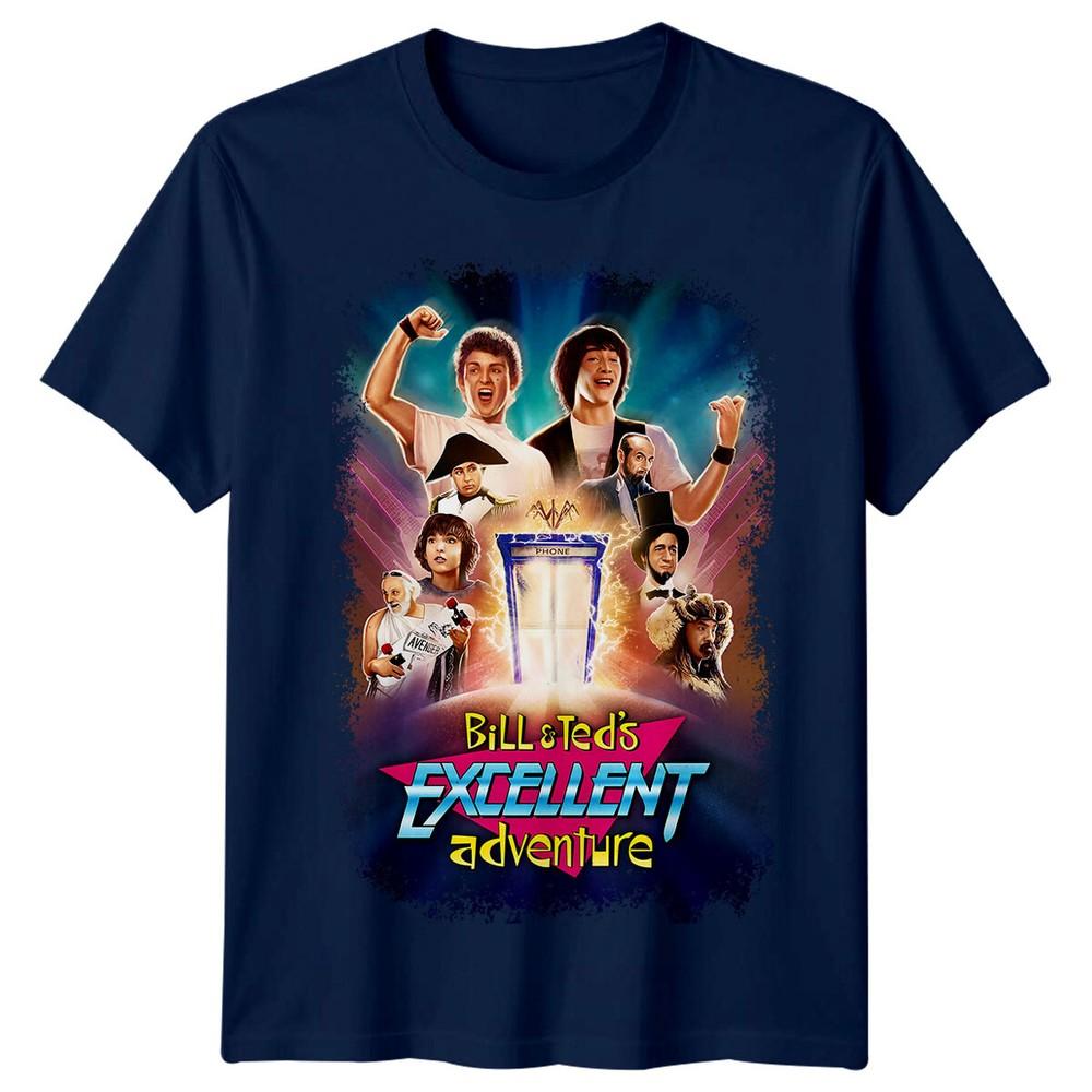 Bill  Teds Excellent Adventure 1989 Movie Poster Inspired TShirt Retro Fans