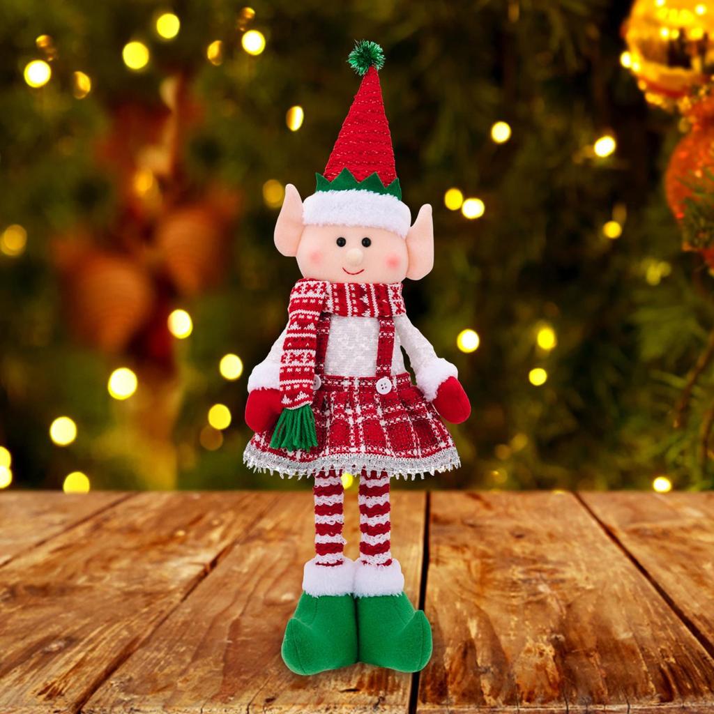 Christmas Doll Decoration Figure Cute Table Top Decor for Home