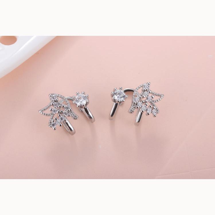 Butterfly Earrings 1 Pairs Shiny Zircon Stud Earrings for Women Vintage Wedding Jewelry Classy and Elegant Trendy Girl Gift