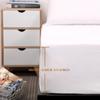 Solid Mattress Protector with Elastic Band Sanding Breathable Anti-mite Bed Mattress Cover Queen King