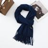 Cotton Solid Color Scarf for Women Winter Warm Wool Cashmere Scarf Autumn and Winter Women's Shawl Scarf Korean Style Atmosphere