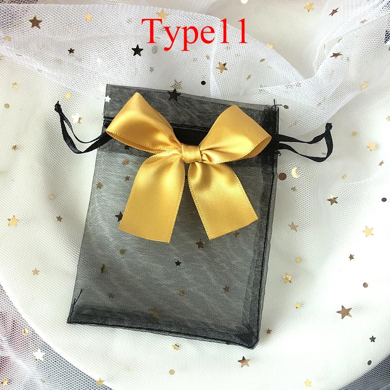 10 шт., свадебный подарок, изысканная сумка-бабочка, сумка из органзы, сетчатая сумка из пряжи на шнурке