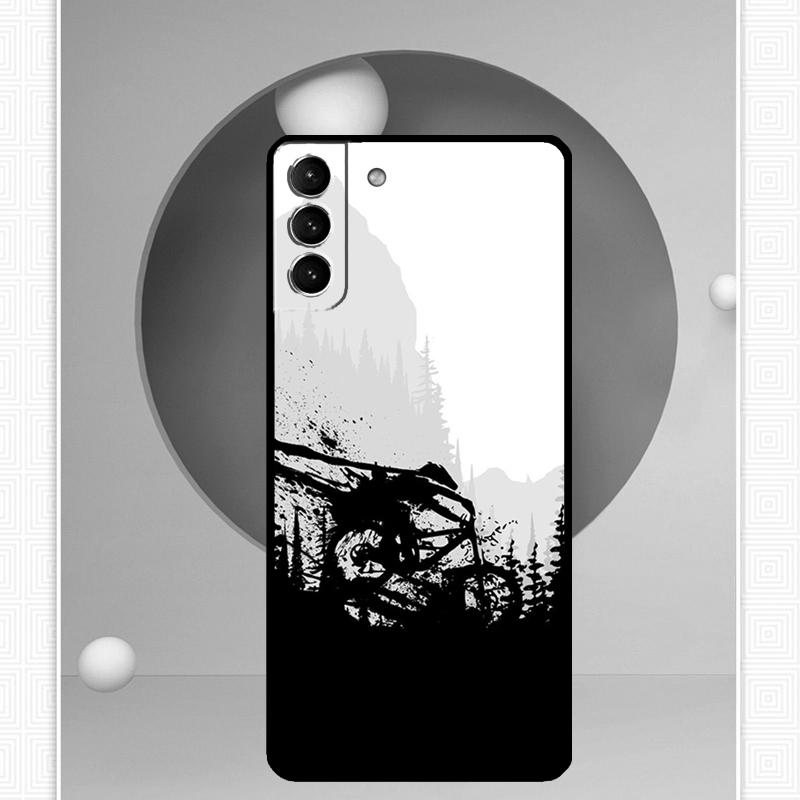 Bike Bicycle Case For Samsung Galaxy S22 S23 S24 Ultra Note 20 10 S8 S9 S10 Plus S21 S20 FE Soft Cover