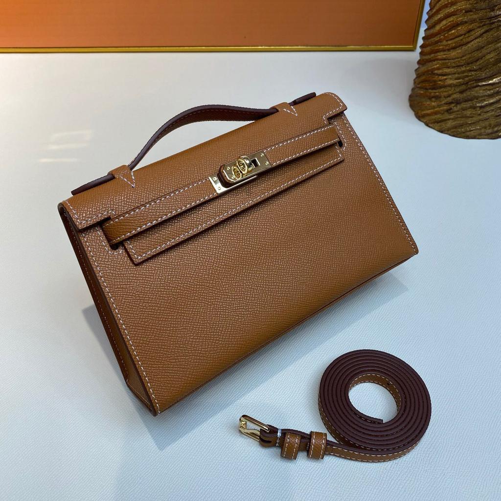 Wholesale New Generation Simple Small Square Bag Single Shoulder Oblique Span Portable First Layer Cowhide Women's Bag Sewing Line