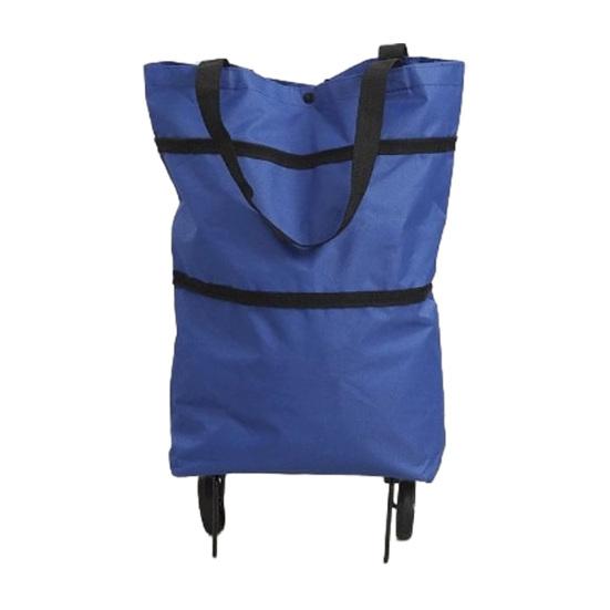 Складная тележка для покупок на колесах, прочная, водонепроницаемая, из ткани Оксфорд, складная сумка для продуктов с бесшумными колесами, передвижная тележка для покупок