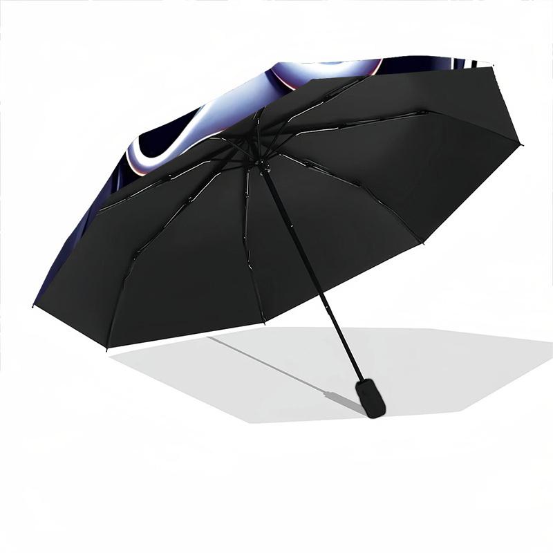 1pc Scream Automatic Folding Umbrella - Compact 8-Rib Design, Durable Plastic & Iron, Perfect Gift for Friends & Family, yy250923030